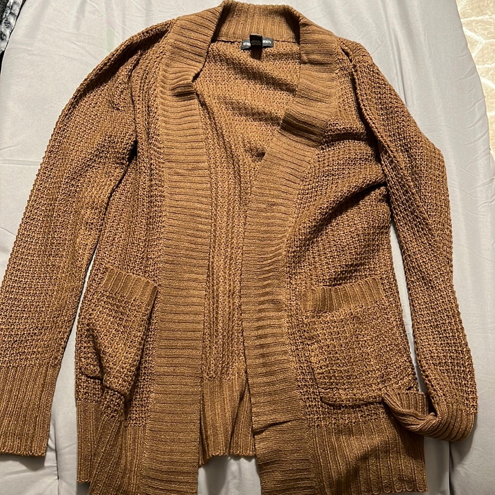 Brown cardigan
